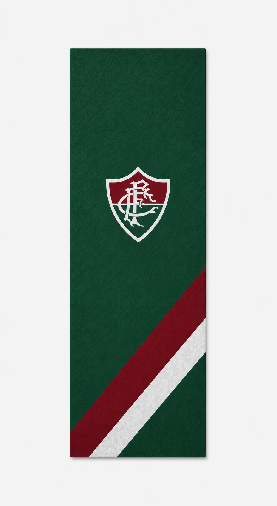 Edição Tricolor · Verde — Tapete Yogateria × Fluminense